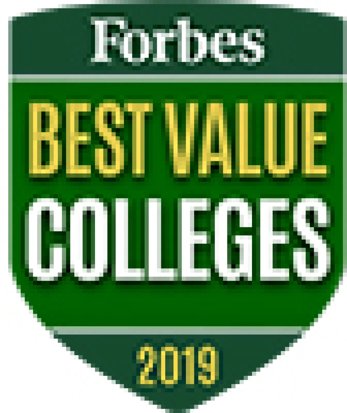 forbes best colleges badge